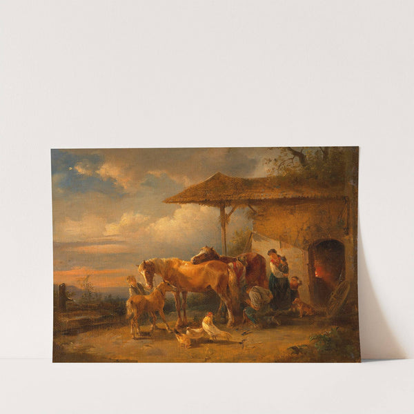 Dorfschmiede (around 1833) by Friedrich August Matthias Gauermann