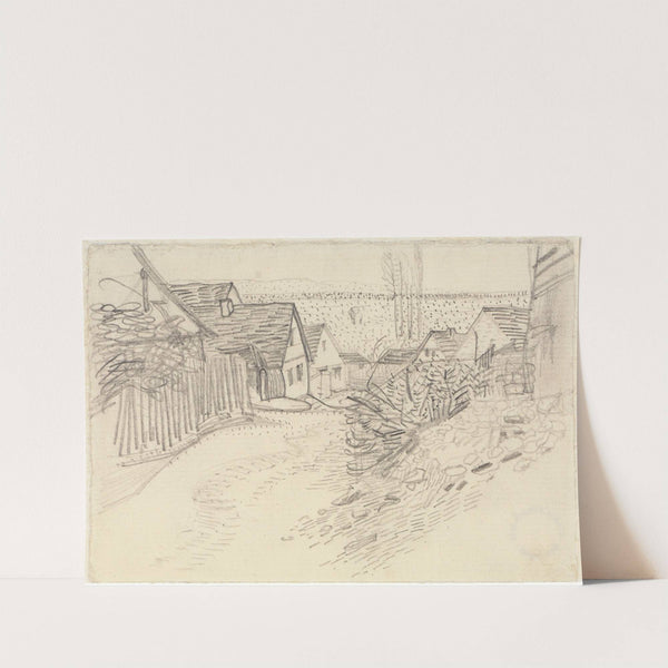 Dorfstraße in Leopoldshafen I by Alexander Kanoldt