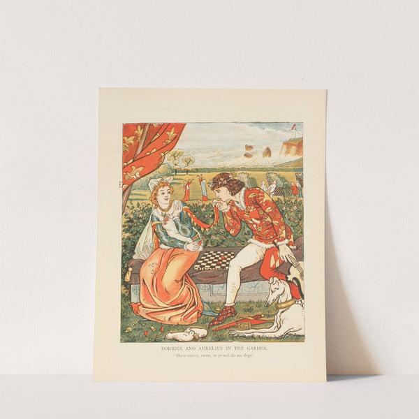 Dorigen And Aurelius in the garden by Mary Eliza Joy Haweis