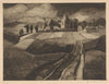 Dorp met molen en kerk in heuvellandschap (1924)