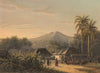 Dorpsfeest in de buurt van de berg Ardjoeno. Dorpsfeest in de omstreken der Ardjoeno (1869)