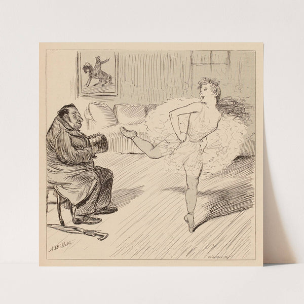 D’où il vient l’argent.Mais d’Issy, mon pt’itit vieux by Adolphe Léon Willette