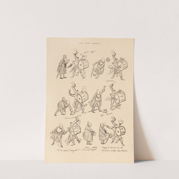 D’où vient l’argent by Adolphe Léon Willette