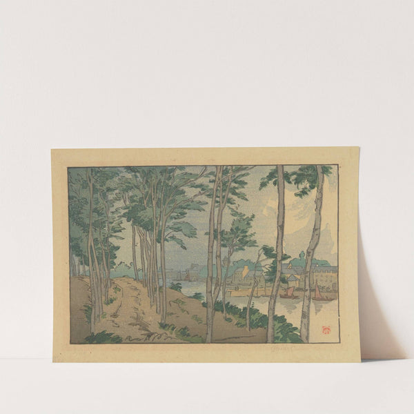 Douarnenez – entrée de la ria du Port-Rhu vu de Tréboul (1922) by Jules Chadel