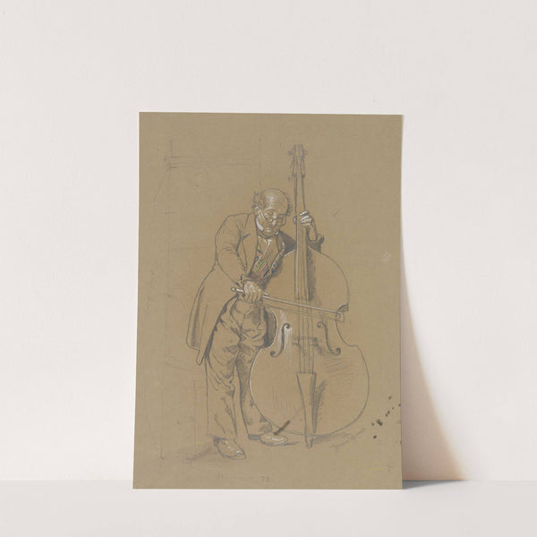 Double-bass player (1882) by Hans Thoma