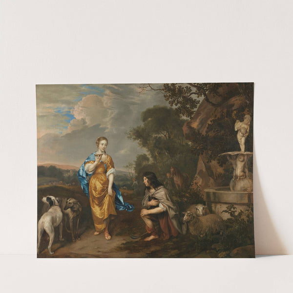 Double portrait of a young couple as Granida and Daiphilo by Jan Mijtens