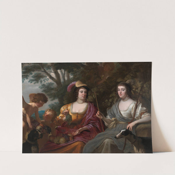Double Portrait of Amalia van Solms and Charlotte de La Trémoïlle (1633) by Gerard van Honthorst