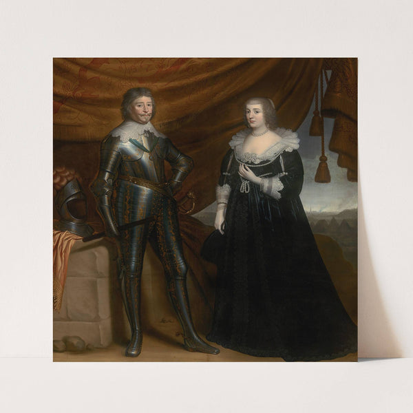 Double Portrait of Frederik Hendrik (1584- 1647) and Amalia of Solms-Braunfels (1602- 1675) by Gerard van Honthorst