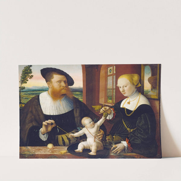 Double Portrait of Justinian von Holzhausen and His Wife Anna, née Fürstenberg by Conrad Faber von Kreuznach