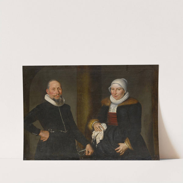 Double Portrait of Lienhard Lützelmann and his Wife Margreth Wohnlich by Bartholomäus Sarburgh