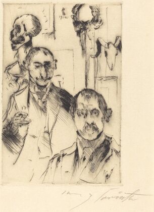 Double Portrait with Skeleton (Doppelbildnis mit Skelett)