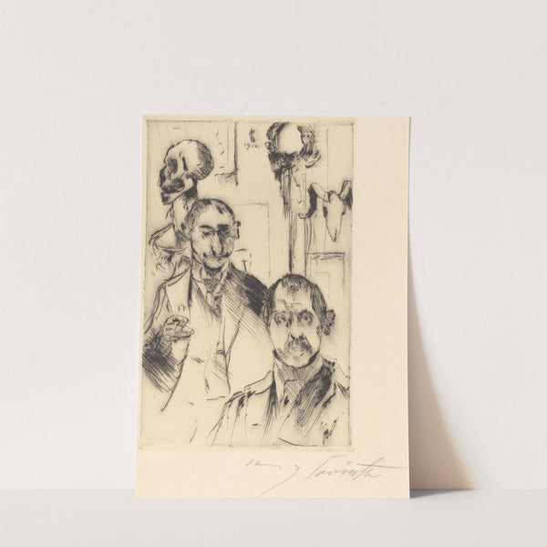 Double Portrait with Skeleton (Doppelbildnis mit Skelett) (1916) by Lovis Corinth