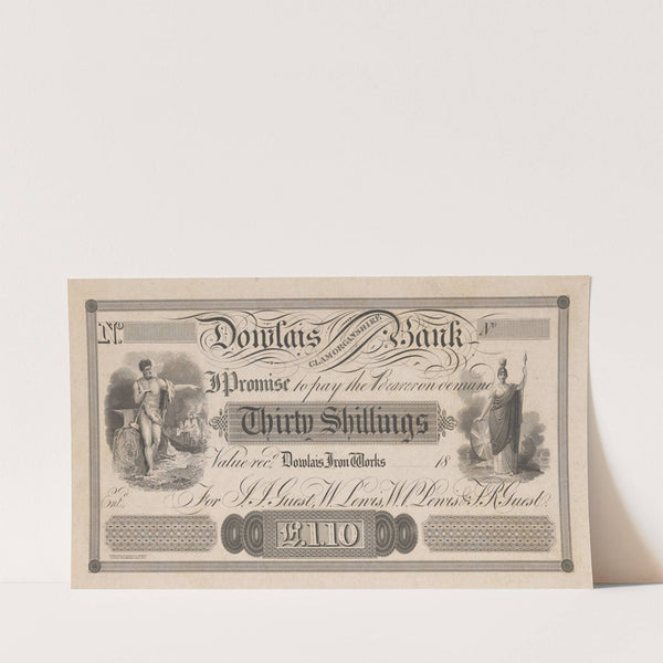 Leicester & Leicestershire Bank one pound note (1820-1829) by Perkins & Heath