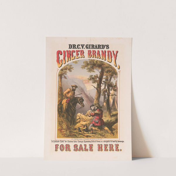 Dr. C.Y. Girard’s Ginger Brandy, for sale here (1860) by Robertson, Seibert & Shearman.