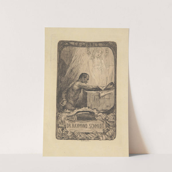 Dr Raymund Schmidt (1853-1933) – ekslibris (1900-1910) by Bruno Héroux