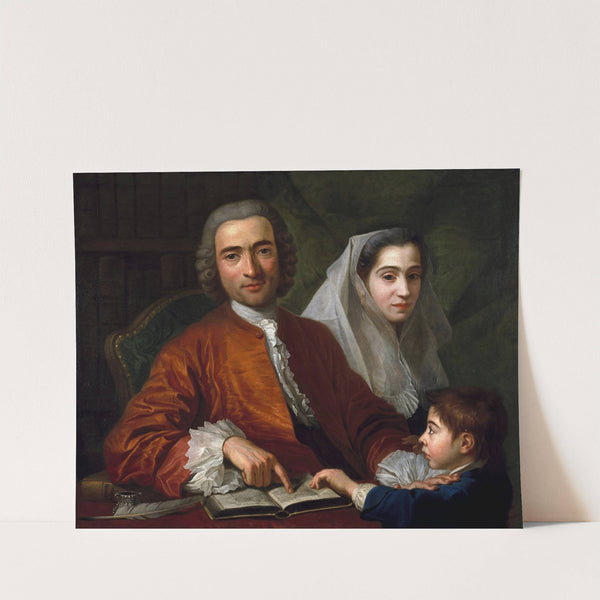 Dr.Savatore Bernard with His Wife and Son (1759) by Antoine De Favray