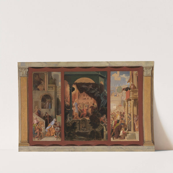 Draft for the fairy tale of 'Cinderella' by Moritz von Schwind