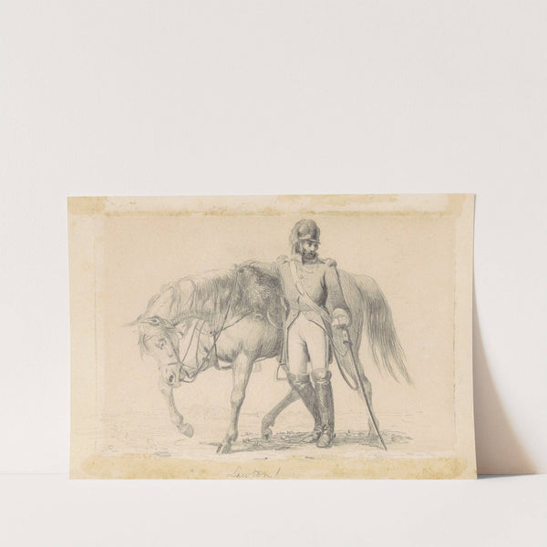 Dragoon with His Charger by William Tylee Ranney