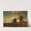 Drainage Mills in the Fens, Croyland, Lincolnshire by John Sell Cotman