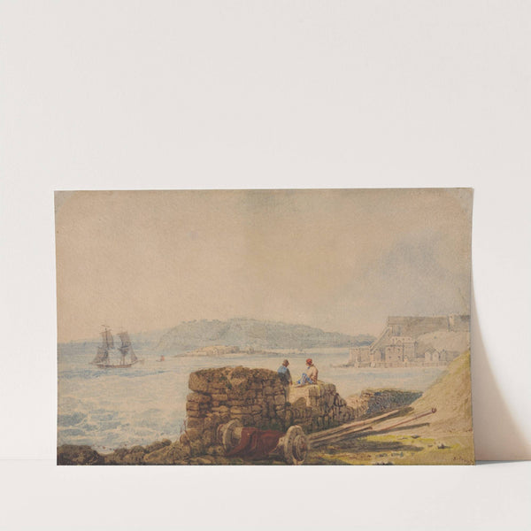 Drake’s Island, Plymouth by Samuel Prout