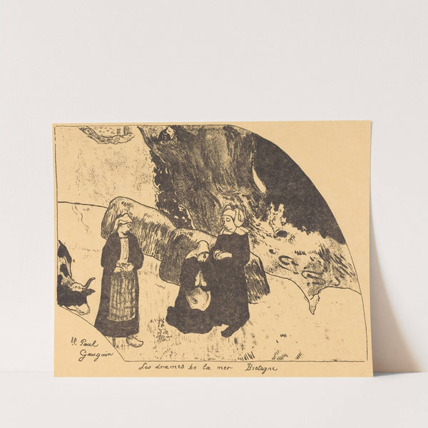 Dramas of the Sea, Brittany (Les drames de la mer, Bretagne) (1889) by Paul Gauguin