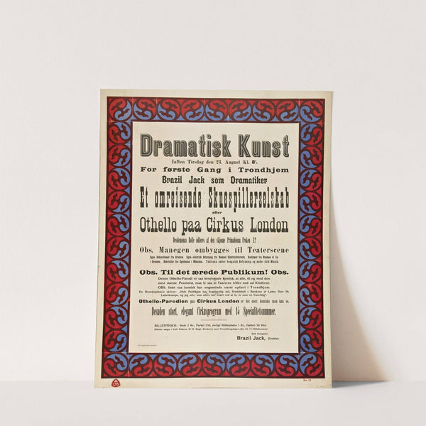 Dramatisk Kunst by AS Adresseavisens Bogtrykkeri