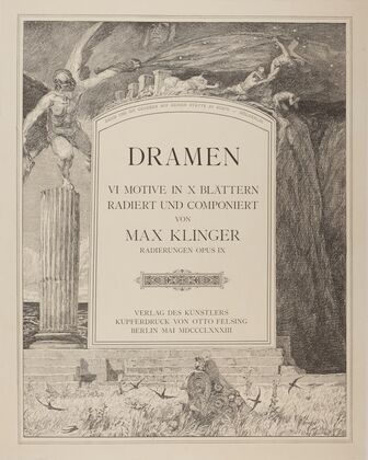 Dramen Opus IX – Title page (1883)