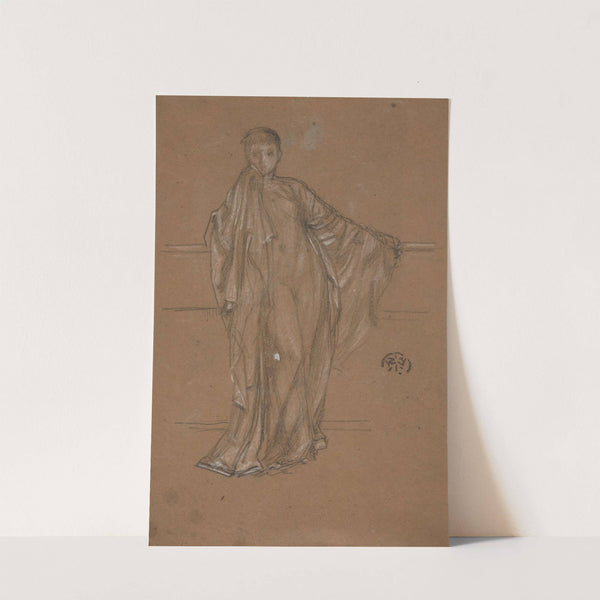 Draped Figure at a Railing (1868-1870) by James Abbott McNeill Whistler
