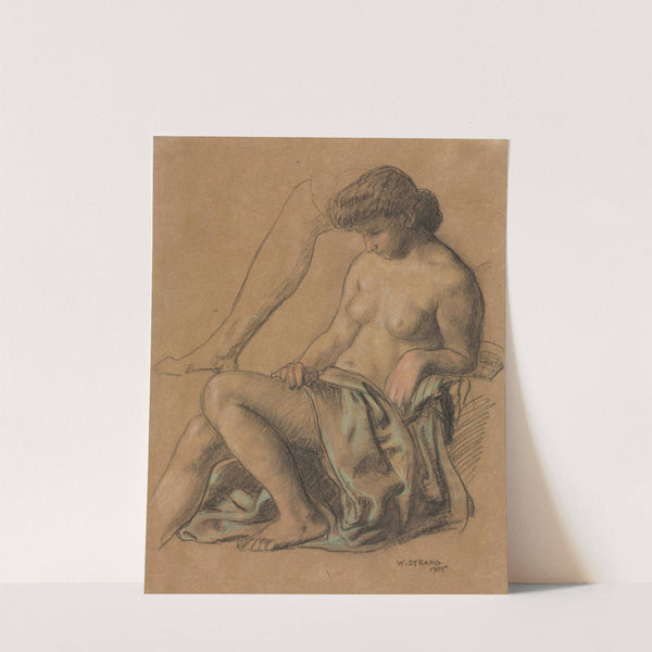 Draped Figure Seated by William Strang