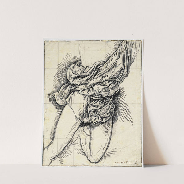 Draperie op het lichaam v.e. man by David Humbert de Superville