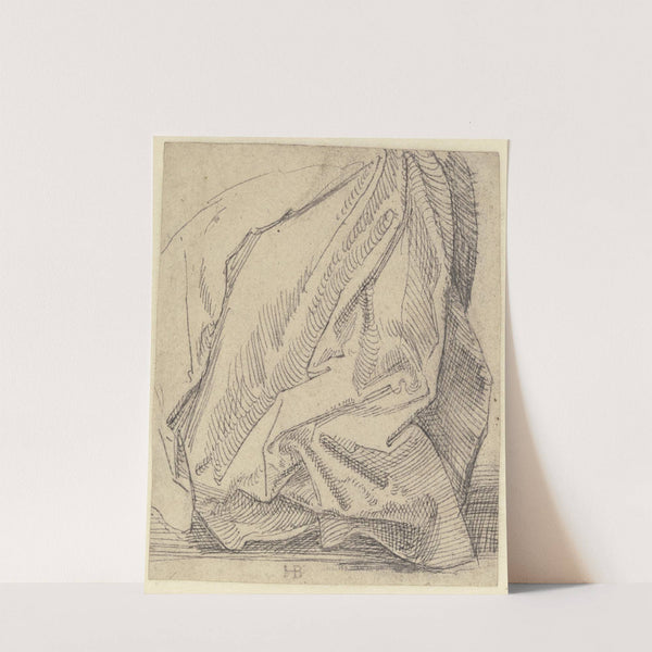 Draperiestudie nach einem Rock by Hans Brosamer