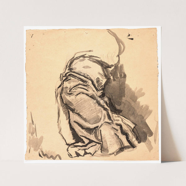 Draperistudie by Oluf Hartmann