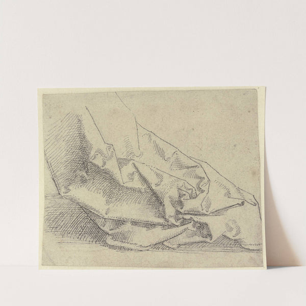 Drapery study by Hans Brosamer
