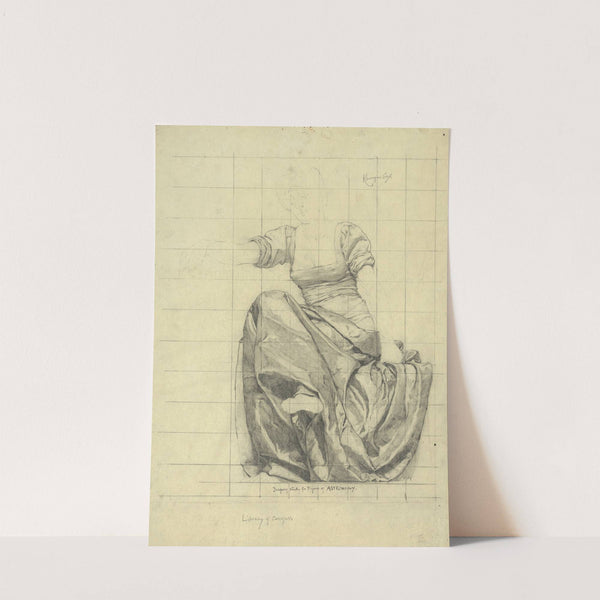 Drapery study for figure of Astronomy (1896) by Kenyon Cox