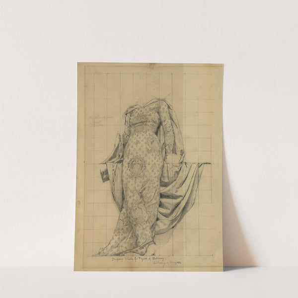 Drapery study for figure of Botany (1896) by Kenyon Cox