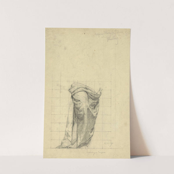Drapery study for figure of Painting (1896) by Kenyon Cox