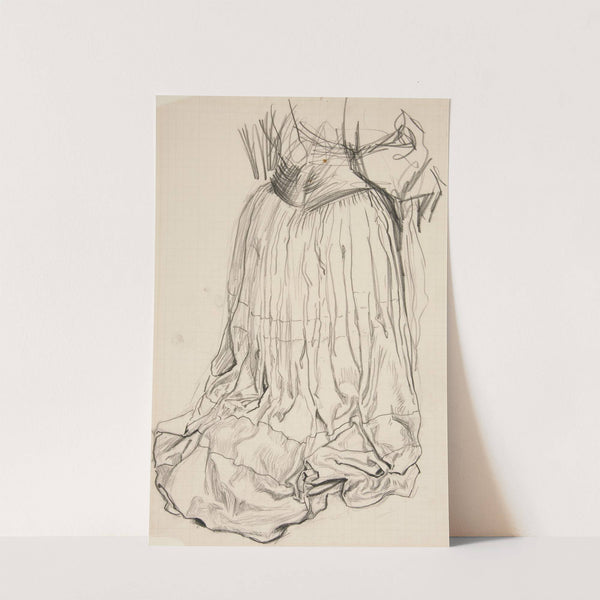 Drapery study for ‘Galahad Departs’ in The Quest of the Holy Grail mural series at Boston Public Library (1980) by Edwin Austin Abbey