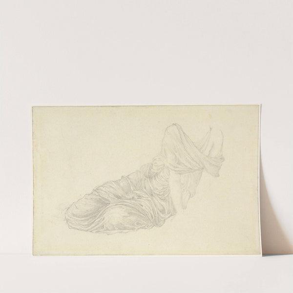 Drapery study on a reclining figure by Sir Edward Coley Burne-Jones