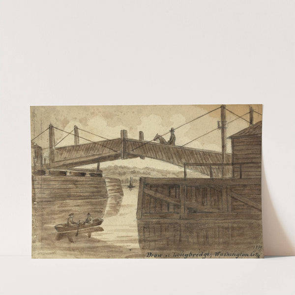 Draw at Longbridge, Washington City by Augustus Köllner