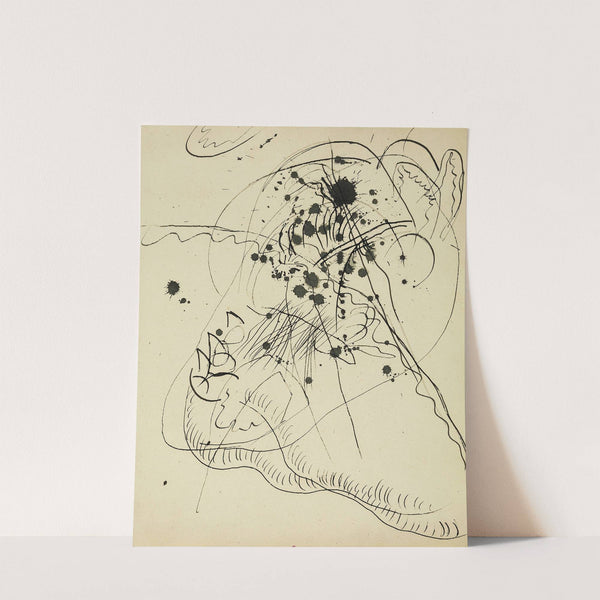 Drawing after 'Blauer Fleck by Wassily Kandinsky