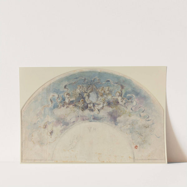 Drawing for a Fan by Félix Hilaire Buhot