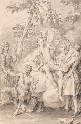 Drawing for a Frontispiece; ‘The Toast’
