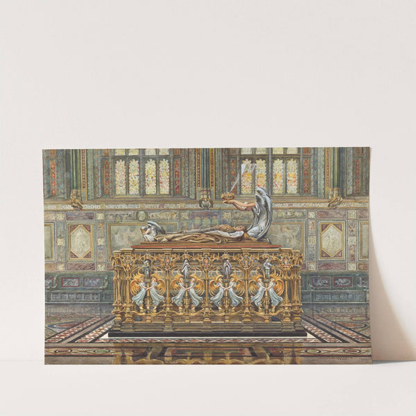 Drawing for Alfred Gilbert’s project for the tomb of the Duke of Clarence (1894) by Arthur Robertson