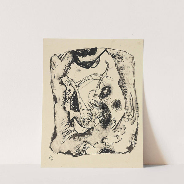 Drawing for 'Bild auf hellem Grund' by Wassily Kandinsky