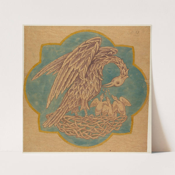 Drawing for Cope Decoration or Painted Wall by George Edmund Street