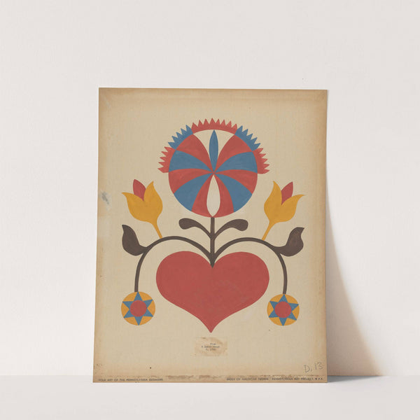 Drawing for Plate 13 - From the Portfolio Folk Art of Rural Pennsylvania by American 20th Century