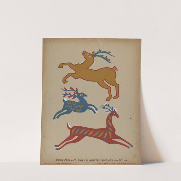 Drawing for Plate 3 - From Portfolio Folk Art of Rural Pennsylvania by American 20th Century