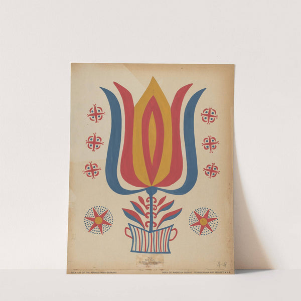 Drawing for Plate 9 - From the Portfolio Folk Art of Rural Pennsylvania by American 20th Century