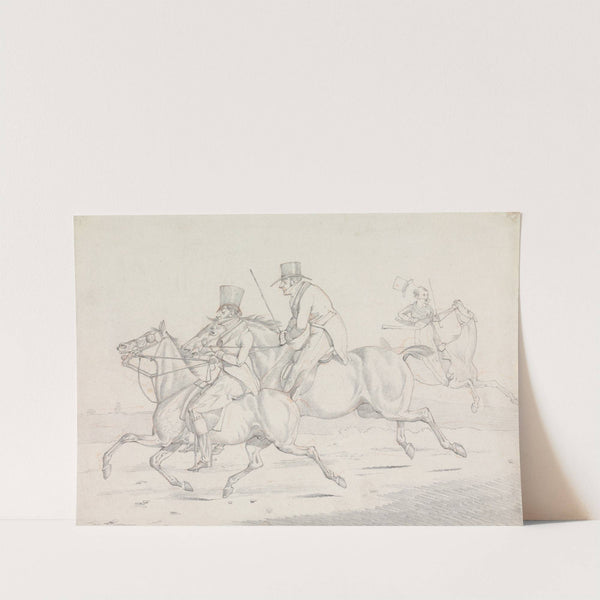Drawing for ‘Specimens of Riding Near London:’ Fancy – View Near Gray’s Inn Road (between 1809 and 1823) by Henry Thomas Alken