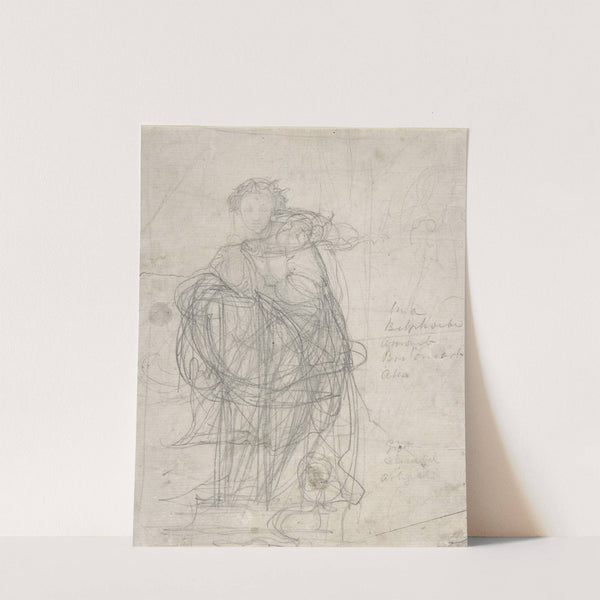 Drawing for Spencer’s Fairie Queene (ca. 1855) by Alfred George Stevens